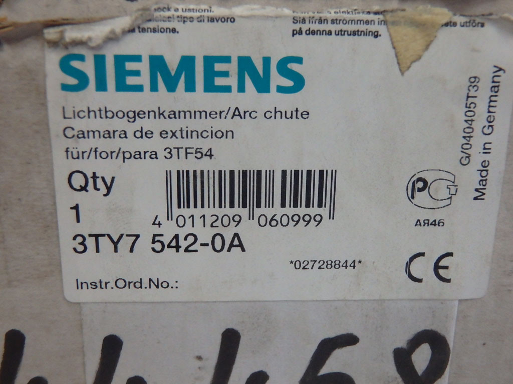 Siemens 3TY7542-0A arc chute avec isolation céramique renforcée anti-arc