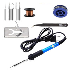 60W Soldering Iron Kit Electric Gun Adjustable Temperature Welding Solder Wire