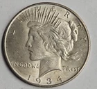 1934 d peace silver dollar
