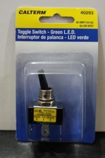 CALTERM TOGGLE SWITCH ~ GREEN L.E.D. 40293