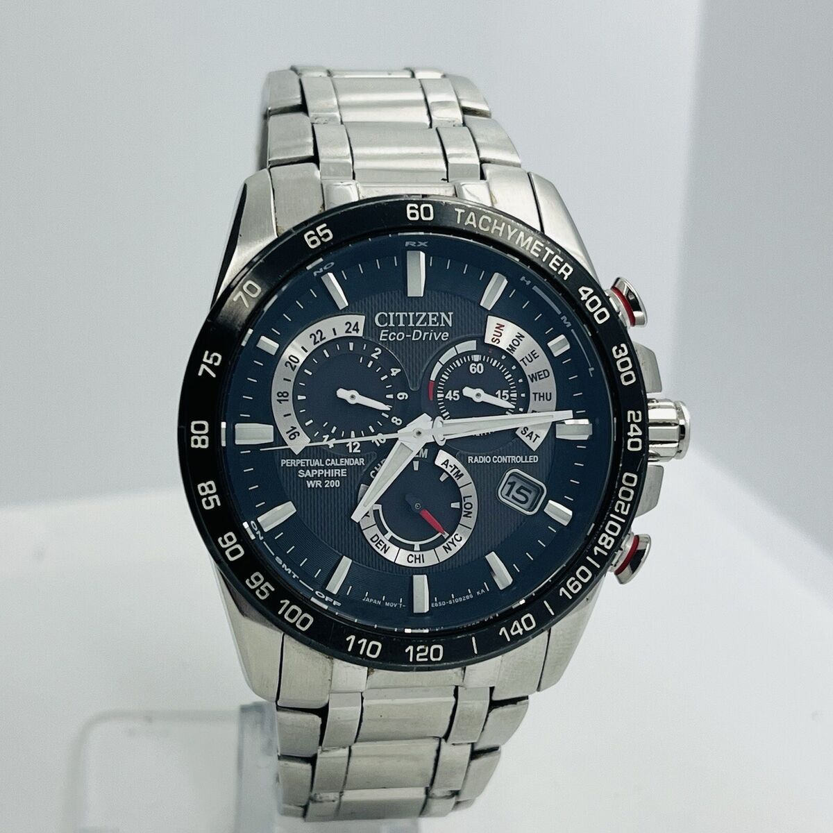 Citizen Perpetual A-T Chronograph Men's Sapphire Radio Citizen Perpetual A-T Chronograph Men's Sapphire Radio