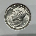 1943 SILVER MERCURY DIME BRILLIANT UNCIRCULATED COIN