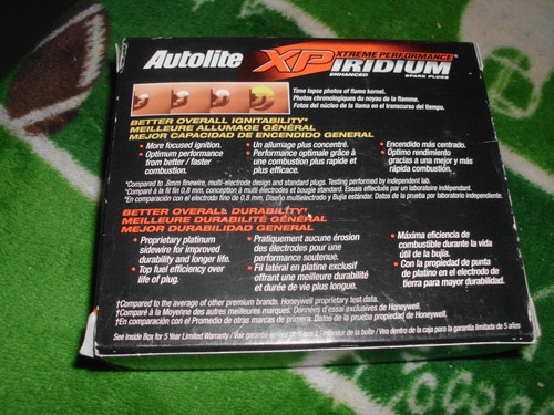 New 4 Pack Autolite Iridium XP Automotive Replacement Spark Plugs XP105 - Bild 2 von 2