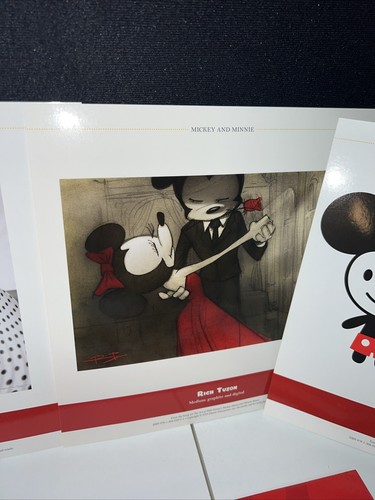 Arte de Walt Disney Mickey Mouse Minnie Mouse PÓSTERS RAROS Lote Edición Deluxe - Imagen 11 de 12