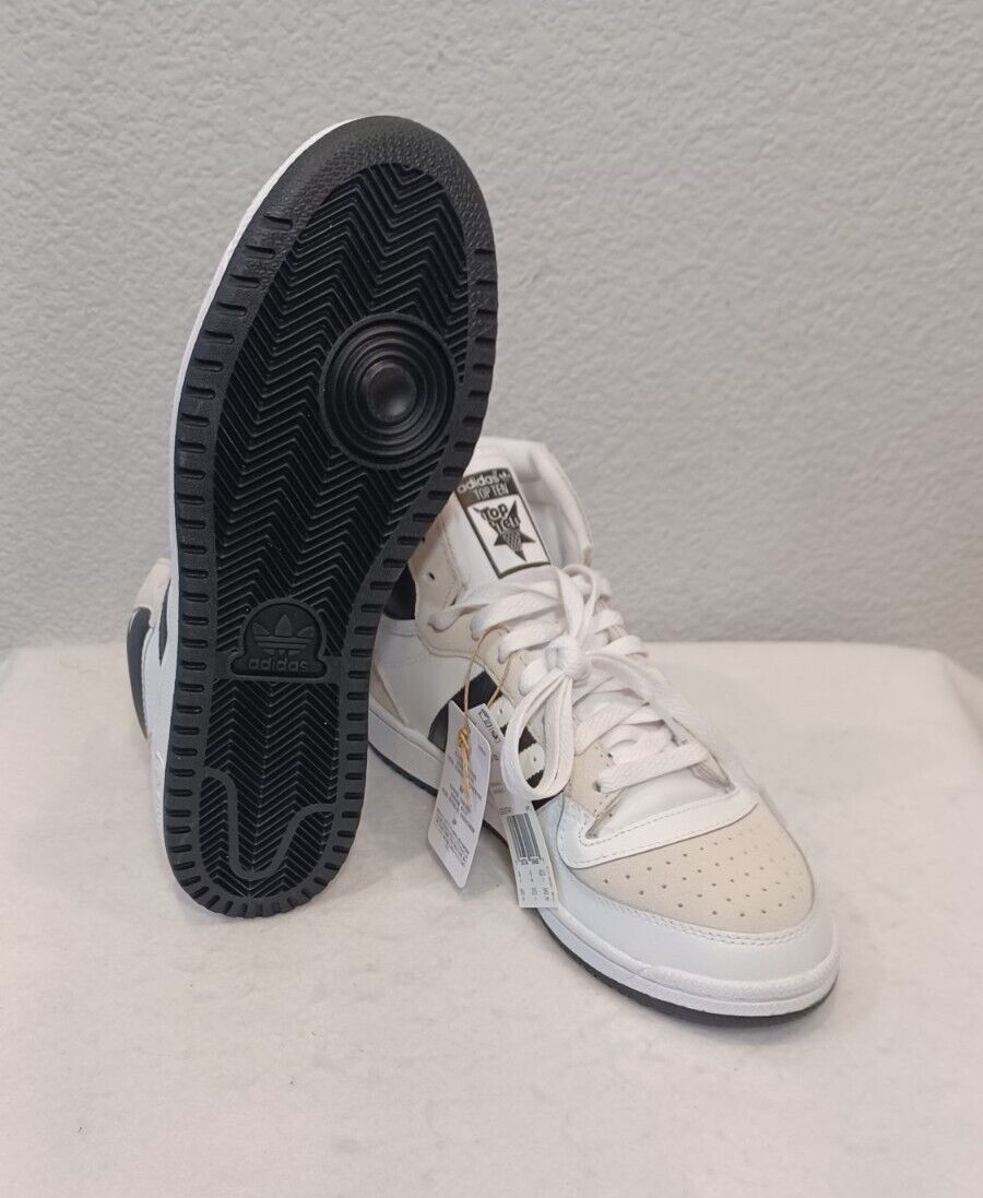 New Men's Adidas Top Ten RB Hi 3-Stripe Shoes~White/Black New Men's Adidas Top Ten RB Hi 3-Stripe Shoes~White/Black
