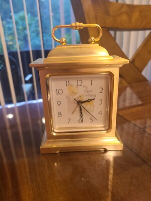 Presious Moments ''My Deer Friend'' Clock - 6108 - Seth Thomas - Brass