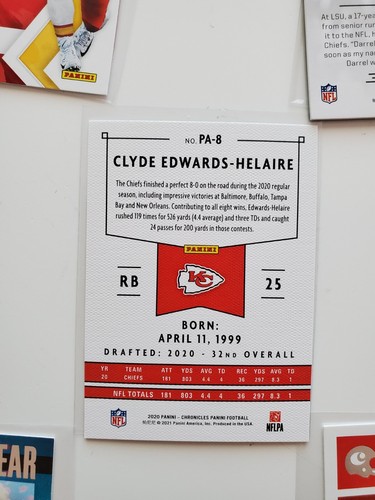 Clyde Edwards Helaire 2020 Rookie Lot R&S + Illusions + Chronicles + Contenders - Picture 7 of 11