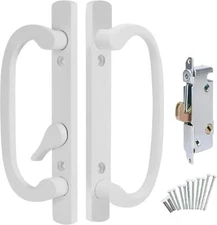 Legacy 8.5" Sliding Patio Door Handle Set - Sash Controls 2265, Mortise Lock 45°