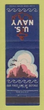 Matchbook Cover - US Navy First Line of Defense