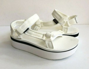TEVA FLATFORM UNIVERSAL MESH WHITE PLATFORM SANDALS US 9 / EU 40 / UK 7 NEW | eBay