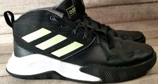 ADIDAS ownthegame black/hireye/onix light green hightop basketball size 5