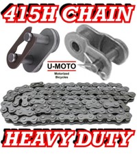 415 Heavy Duty Chain 2 Stroke Bicycle Engine Replacement Part Motorized Bike