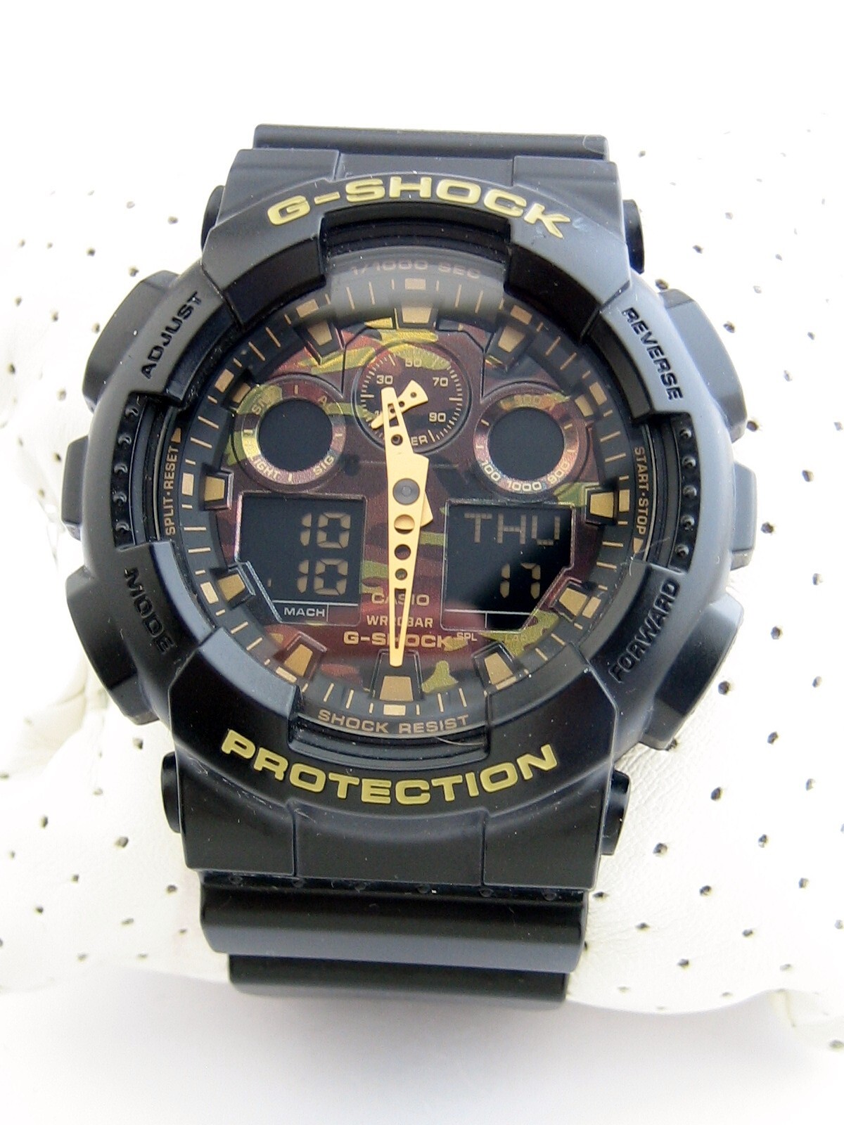 CASIO G-SHOCK WATCH CAMO GA-100CF-1A9ER ANADIGITAL MENS