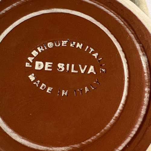 DE SILVA Fabrique En Italie Green / OrangeTerracotta Casserole Baking Dish W/Lid - Picture 8 of 9