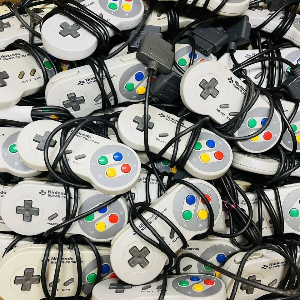 [Untested] Nintendo Super Famicom SFC SNES Controller Lot of 20 Free Shipping - Image 2 of 4
