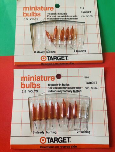 Vintage Christmas Lot of 15 Replacement Push in Bulbs 2.5-4 Volt Multi-Color - Picture 1 of 1
