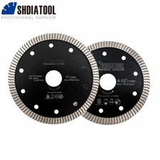 SHDIATOOL Superthin Mesh Diamond Narrow Turbo Blade 4.5/5" Cutting Ceramic Tile
