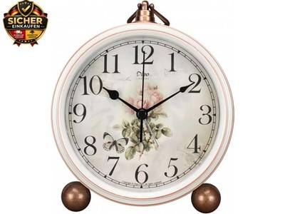 Klassische analoge Vintage-Uhr   elegant und dekorativ mit Metallrahmen im U