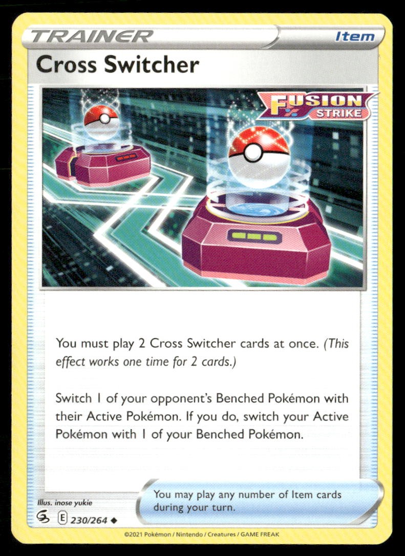 Cross Switcher Fusion Strike 230/264 Uncommon Pokemon Near Mint