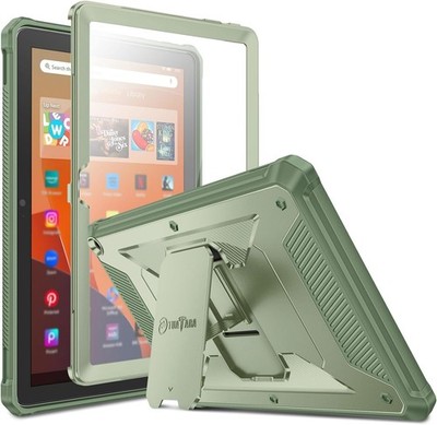 Shockproof Case for Amazon Fire HD 10 (13th Gen 2023) Rugged Kickstand Cover