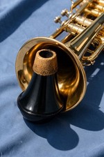 Denis Wick Trumpet Mute Black With Signs Of Use Cork Current Condition