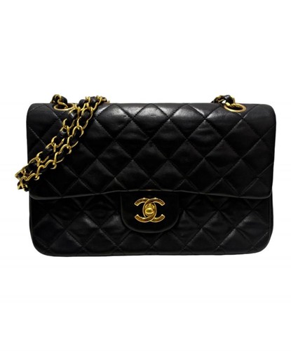 CHANEL Flap Chain Matelasse Shoulder Bag Black #471