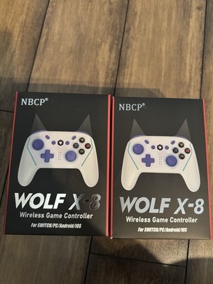 NBCP Wolf X-8 Wireless Controllers For PC/Switch/Andriod/iOS (Two-pack)