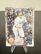 Miguel Vargas 2023 Topps Rookie Card Parallel # 163 Dodgers. rookie card picture