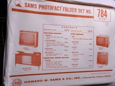 Vintage 1965 Sams Photofact Set 784 Complete Set Admiral, RCA, Panasonic TVs