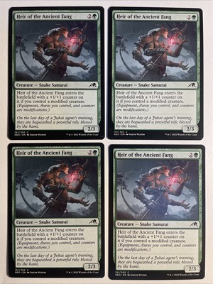 4x Mtg Kamigawa Neon Dynasty Heir Of The Ancient Fang NM/M Magic The Gathering