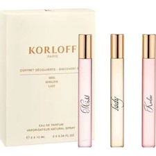 KORLOFF PARIS DISCOVERY SET EDP 3X10ML | NEW & SEALED | FREE P&P | UK