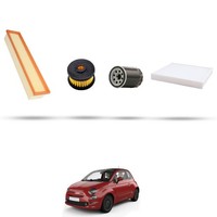 Hoffcar Set Service - 4 Filter FüR Fiat 500 1.2 LPG 51Kw Von 2010