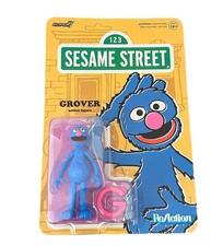 Sesame Street Grover 3.75  Super7 ReAction Figure New