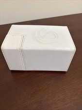 BCW White Leatherette Deck Locker LX holds 80...
