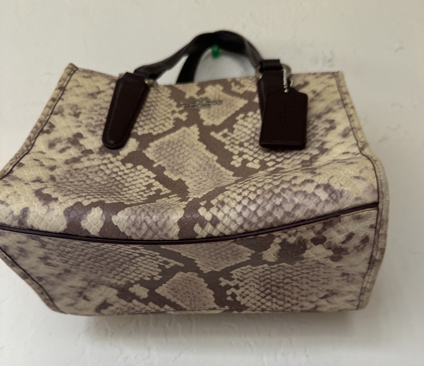 Limited Addition Coach Multicolor Python Handbag - image 6