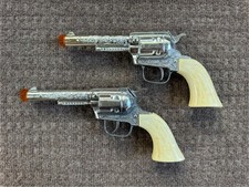 2 Pony Boy Toy Replica Diecast Cap Pistols Working Pair Set Lot