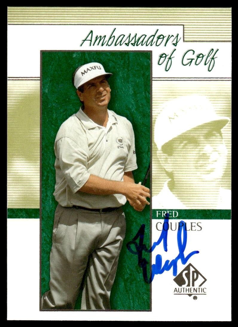 2001 SP Authentic #128 Fred Couples IP TTM Autograph Signed PGA Golf