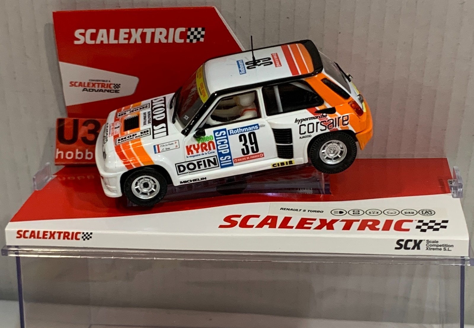 Slot Car SCX SCALEXTRIC U10554S300 Renault 5 Turbo #39 Tour De Corse 1984