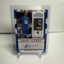 2020-21 Contenders Draft Picks - Romaro Gill Prospect Ticket Auto Variation RED