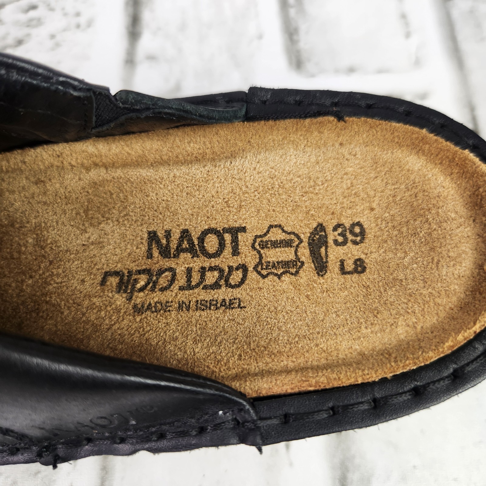 Naot Darma Clogs Women's US 8 EU 39 Black Leather… - image 10