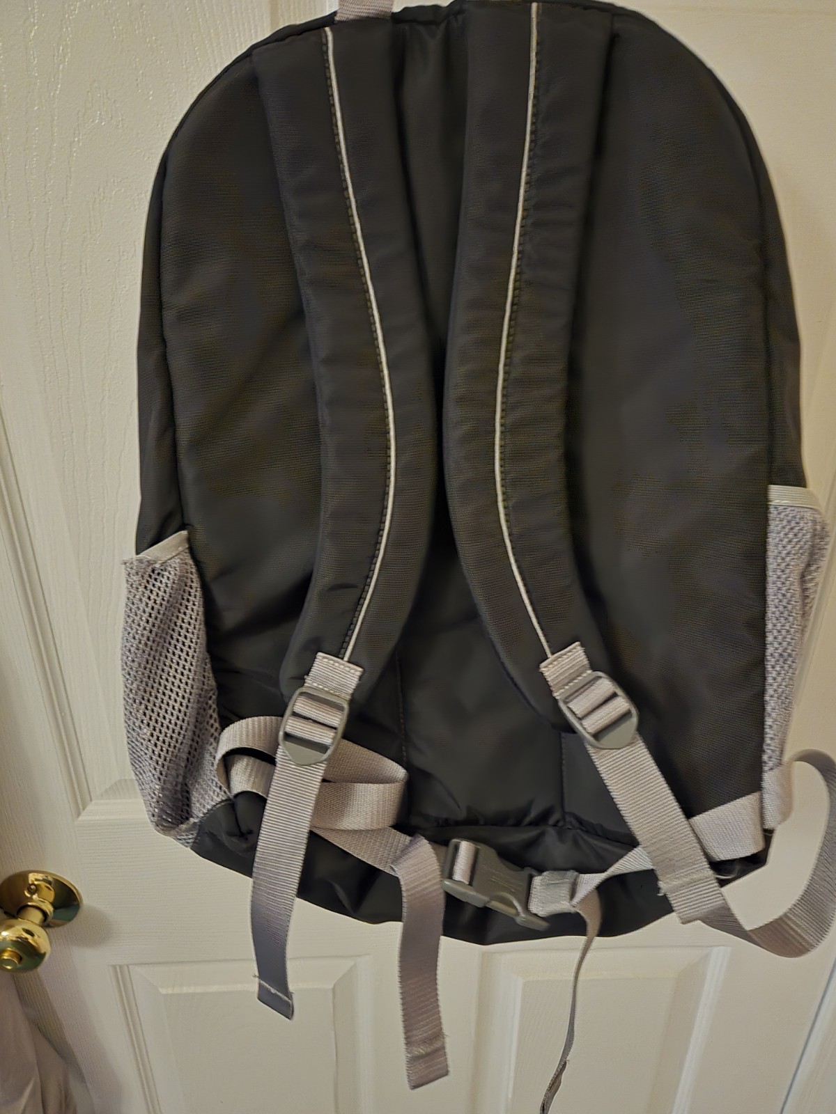 LL Bean Black Gray Backpack - image 5