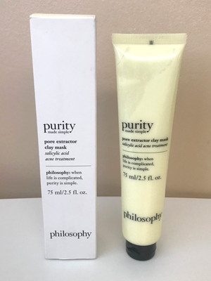 PURITY ''made simple ''PORE EXTRACTOR CLAY MASK*75 ml/2.5 fl. ozs.*FACTORY SEALED*