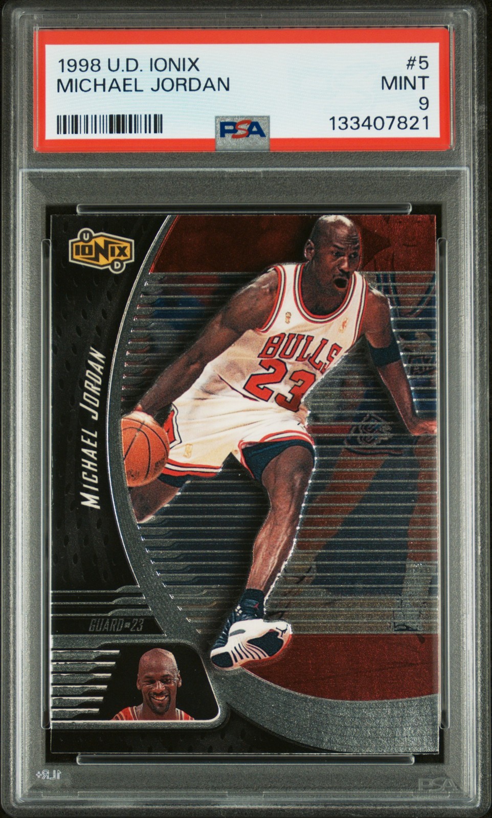 1998 UD IONIX #5 MICHAEL JORDAN PSA 9