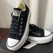 NEW Converse Chuck Taylor All Star Lift Low Black White WOMEN Size 5