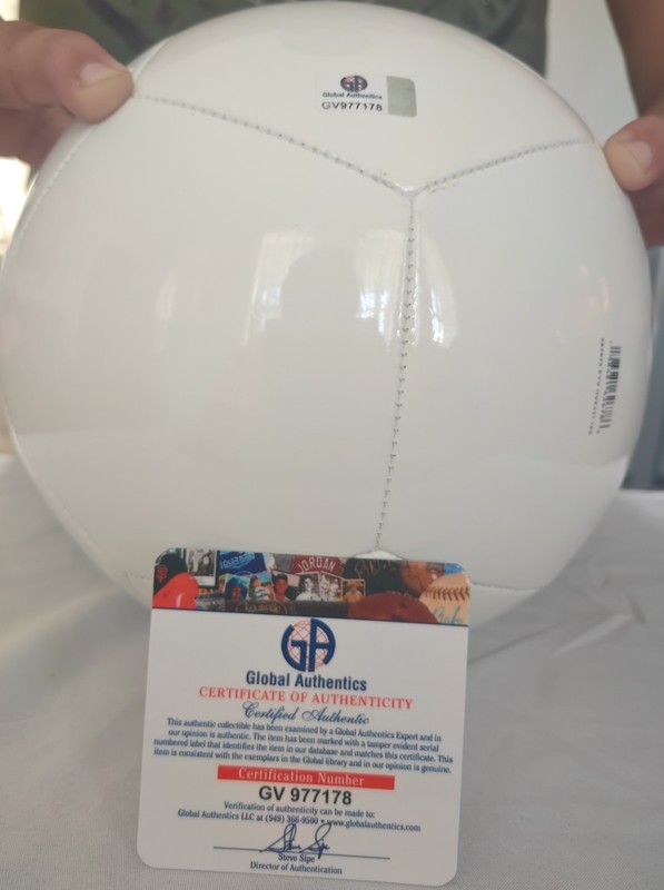 Kylian Mbapp Nike Autographed Soccer Ball w/ Global Authentics COA GV977178