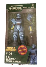 Fallout Mega Merge 4" Figure #06 T-51 Vault-Tec Power Armor 2018 Just Toys