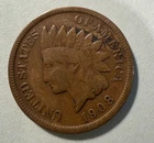 1908 S INDIAN HEAD CENT Penny   Nice Old US Coin!