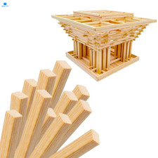 DTmasao 1/4 x 12 Inch 25 PCS Square Dowel Rods Wood x 12