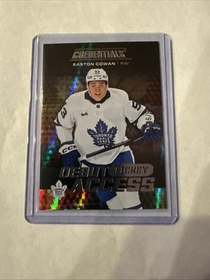 Upper Deck Credentials Easton Cowan Maple Leafs 2025-26 Hockey #908 /999