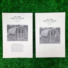 Vintage Shed Barn Storage Building Plans & Specs - Detailed Incl Materials List
